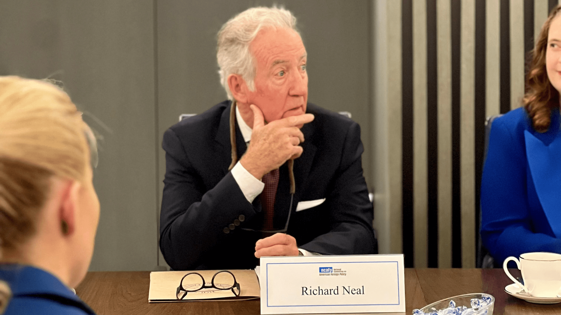 Congressman Richard Neal addresses the audience at the 2024 Northern Ireland Emerging Leaders conference.